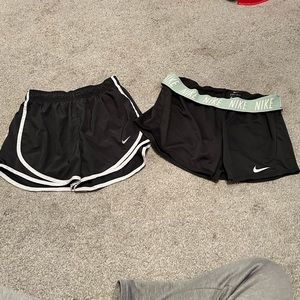 Nike Dri-Fit Black Athletic Running Shorts Women Size S‎